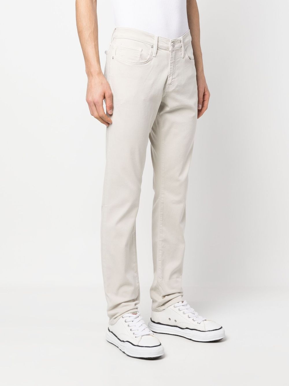 straight-leg chino trousers - 3