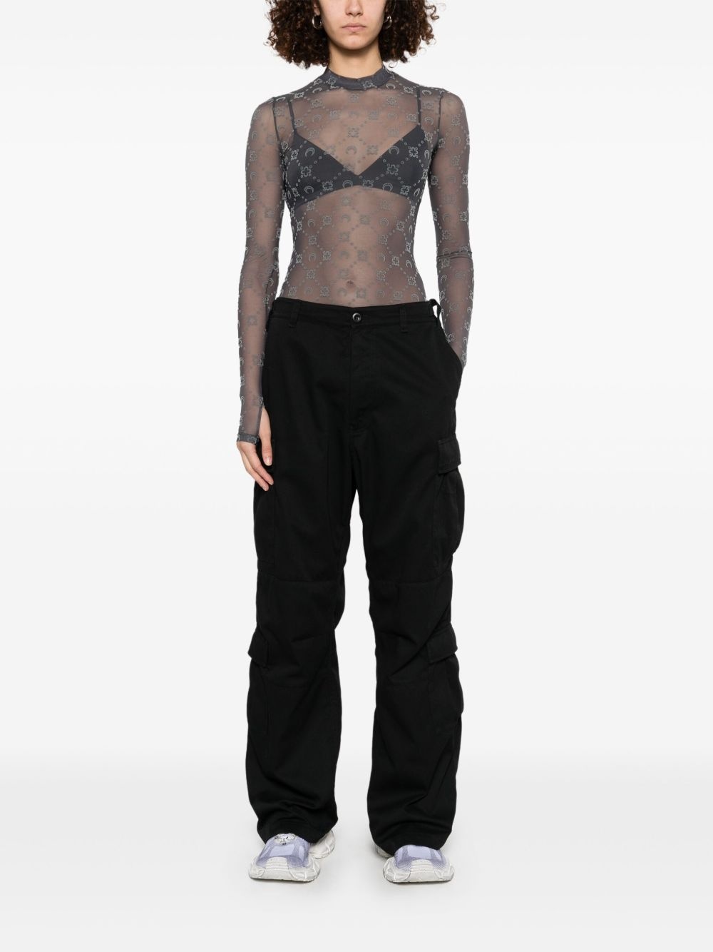 logo-embroidered cargo pants - 2