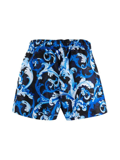 VERSACE baroque-print swim shorts outlook