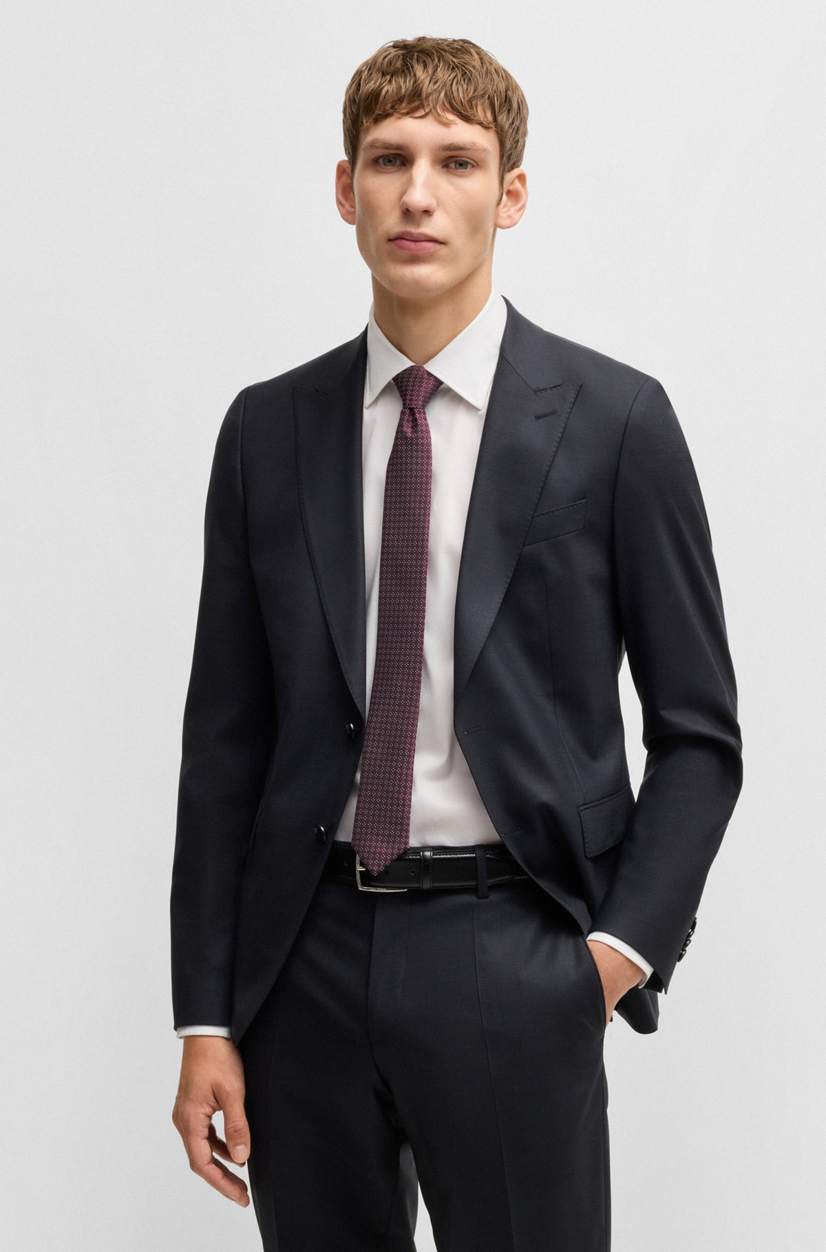 FORMAL TIE WITH ALL-OVER JACQUARD PATTERN - 2