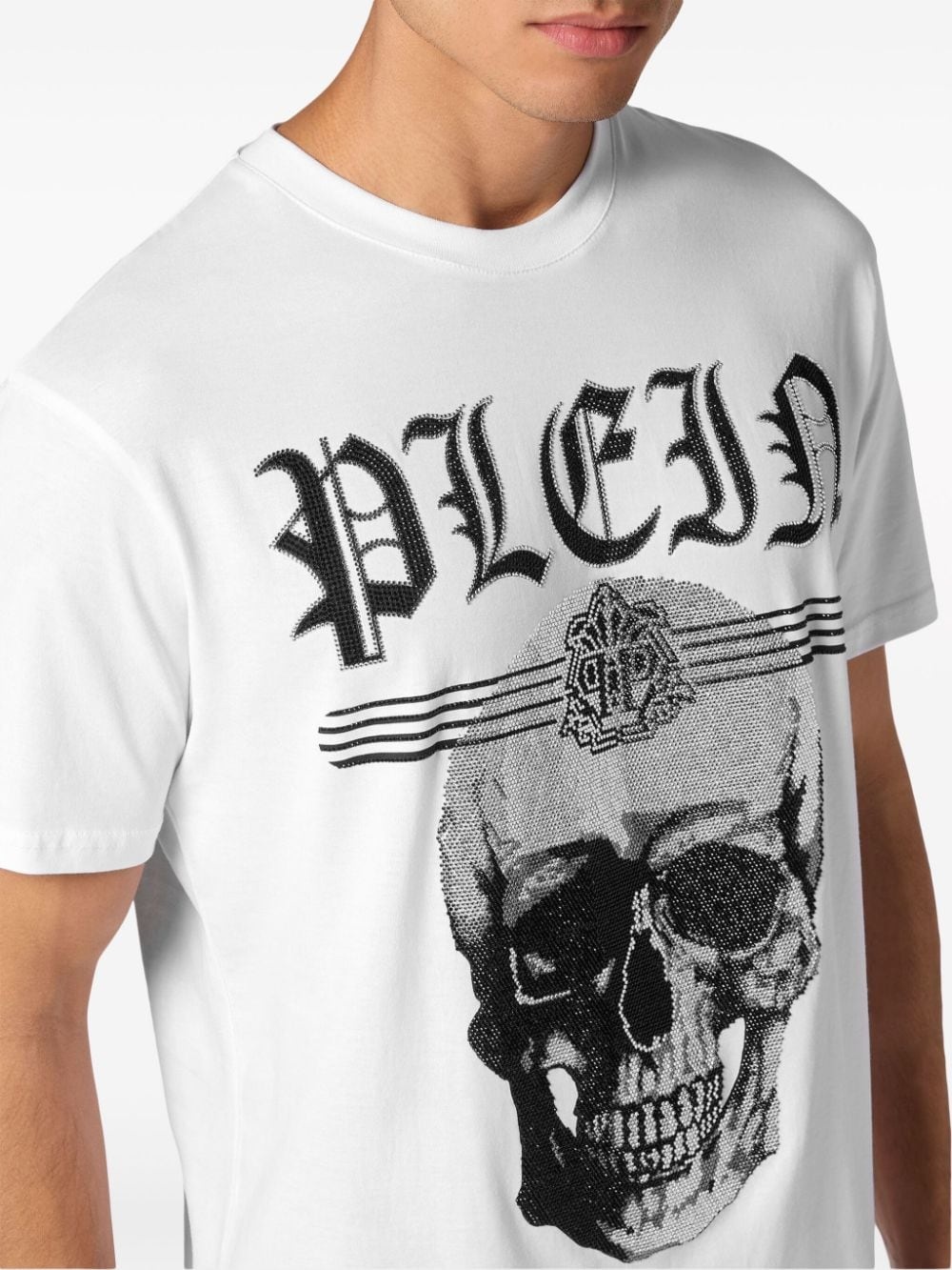 Skull crystal-embellished T-shirt - 5