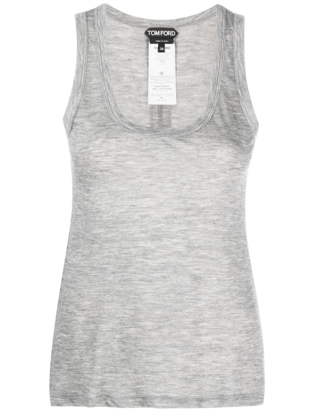 mÃ©lange cashmere tank top - 1