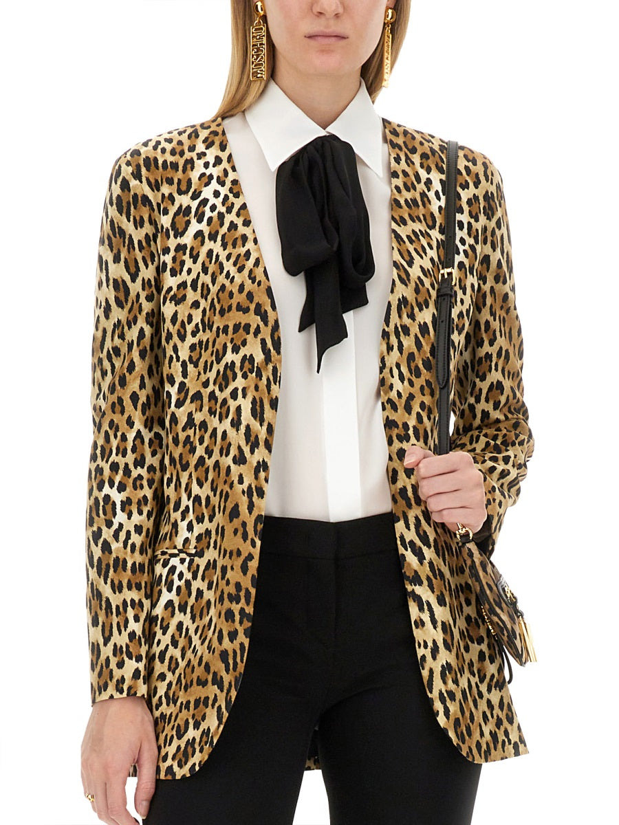 Moschino Women Jacket With Animal Pattern - 4