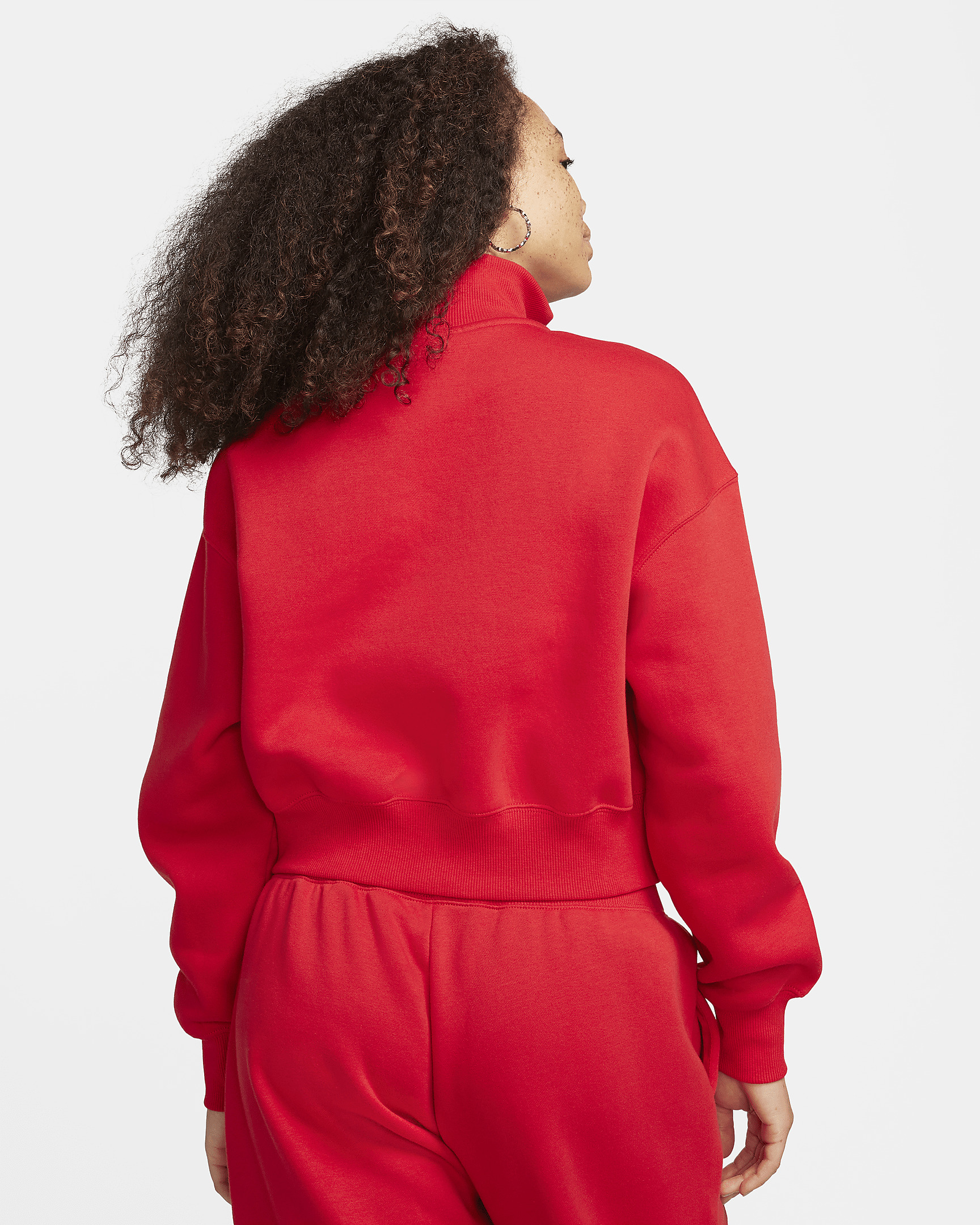 Women's Nike Sportswear Phoenix Fleece 1/2-Zip Cropped Sweatshirt - 2