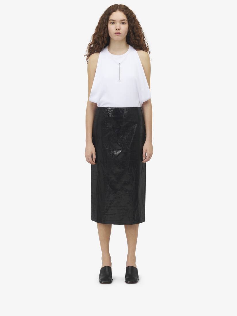 Tarpaulin Pencil Skirt - 2