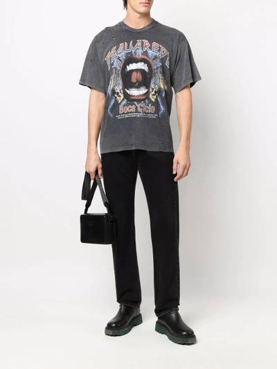 DSQUARED2 distressed-finish graphic T-shirt outlook