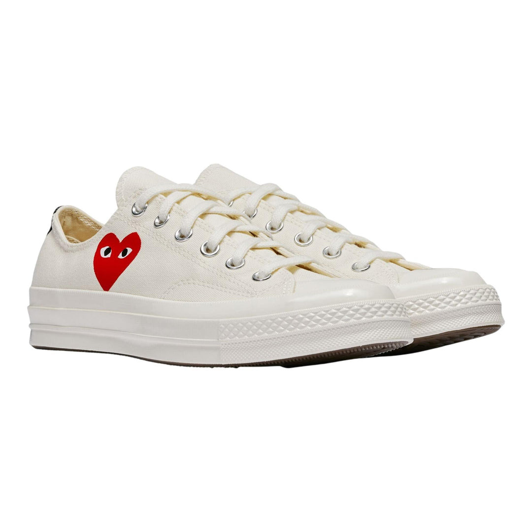 Converse Small Red Heart Low Top Sneakers - 2