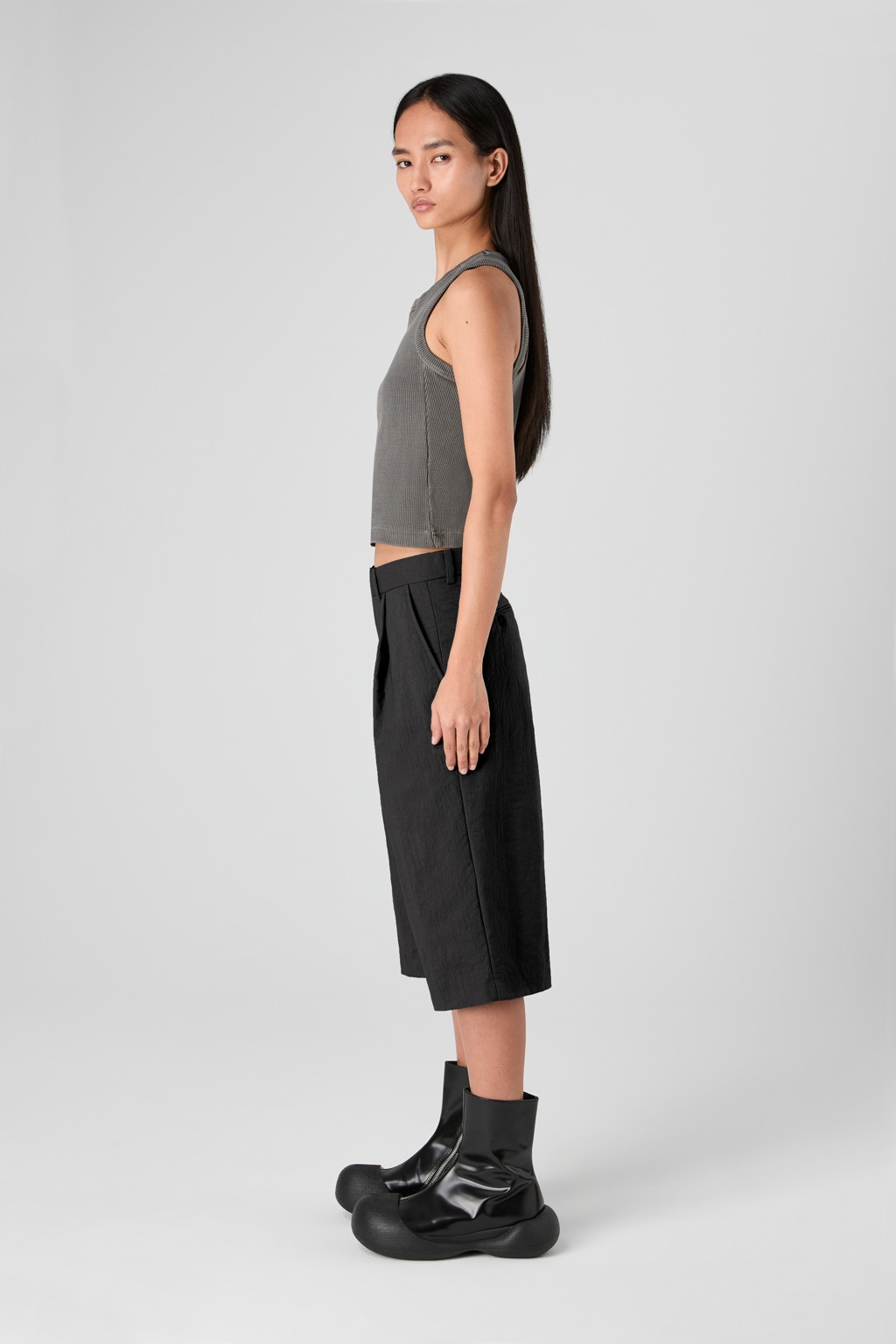 Black Technical Suit Shorts - 4