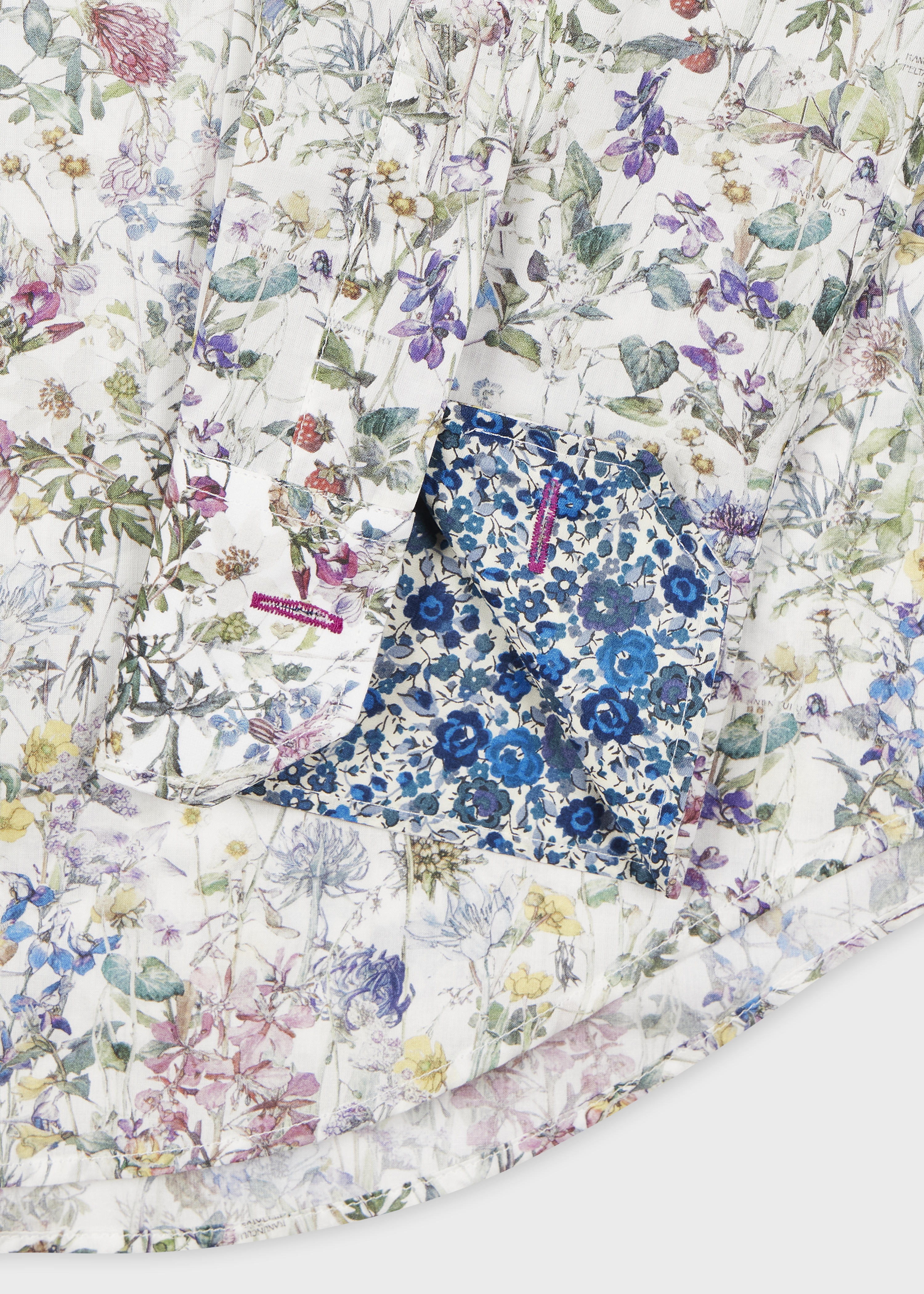 Tailored-Fit White 'Liberty Floral' Shirt - 2