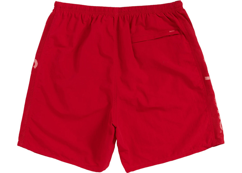 Supreme Supreme Mesh Panel Water Short Red outlook
