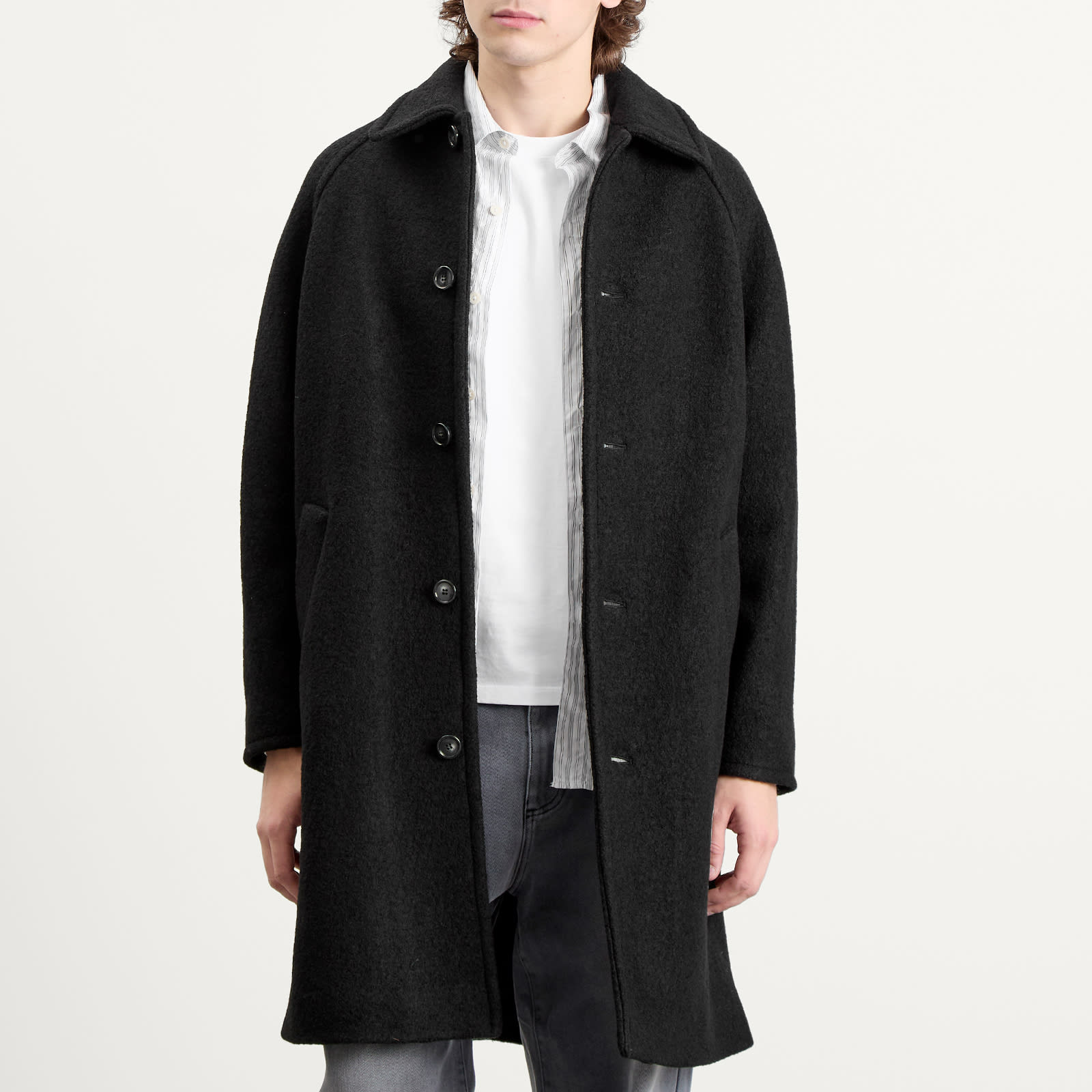 A.P.C. Gaston Felted Wool Overcoat - 2