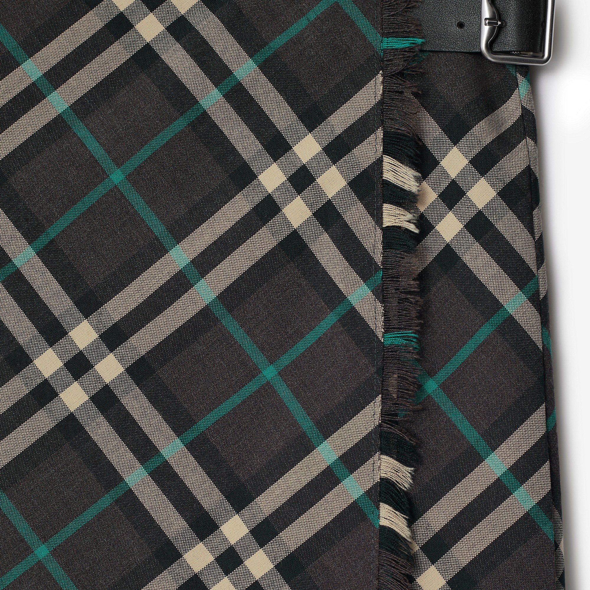 Check Wool Blend Mini Kilt - 6