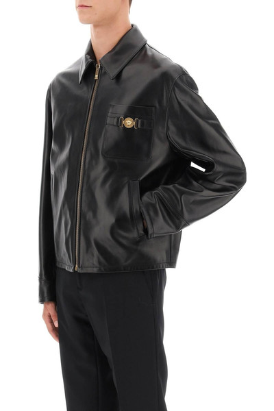 VERSACE LEATHER BLOUSE JACKET outlook