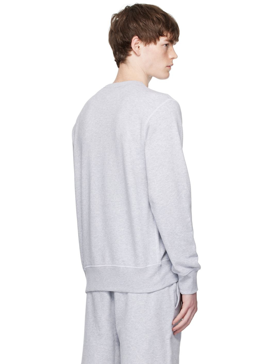 Gray BECKHAM Edition Mercerised Cotton Terry Sweatshirt - 3