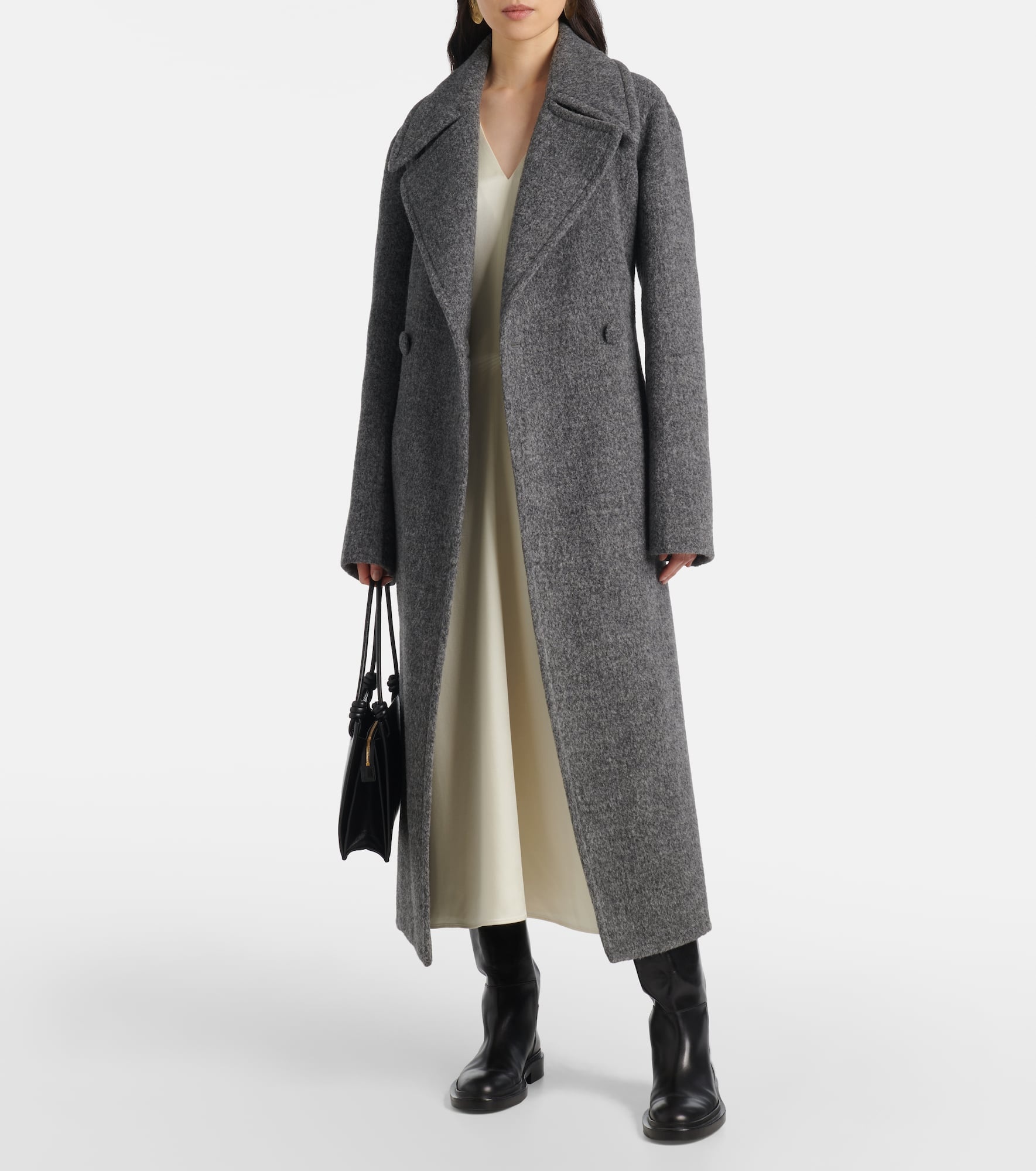 Wool-blend wrap coat - 2