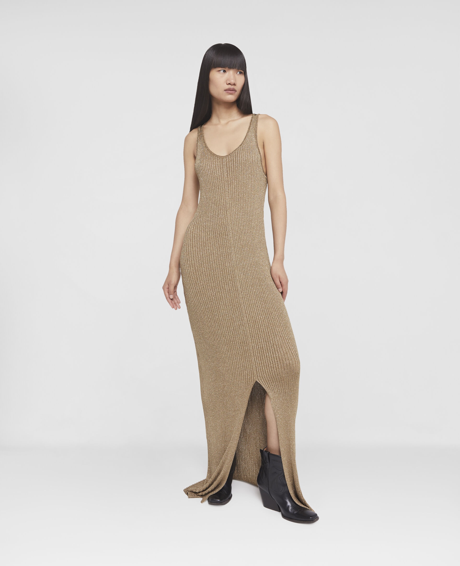 Sparkle Knit Floor-Length Dress - 2