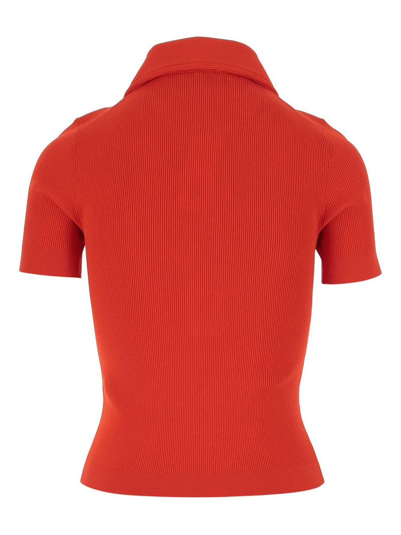 TORY BURCH knitted polo top outlook