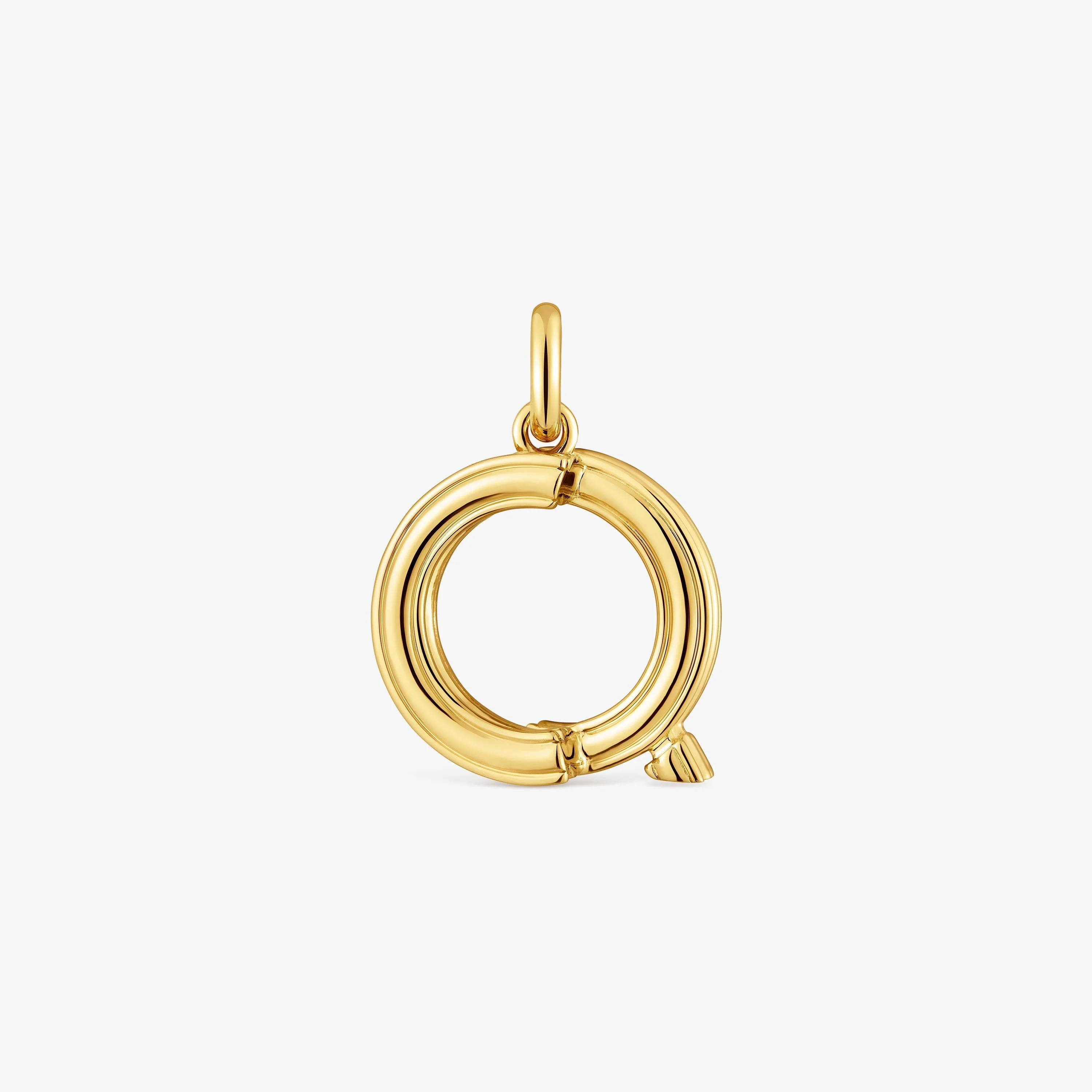 Medium 18K gold vermeil letter Q Pendant TOUS Alphabet - 1