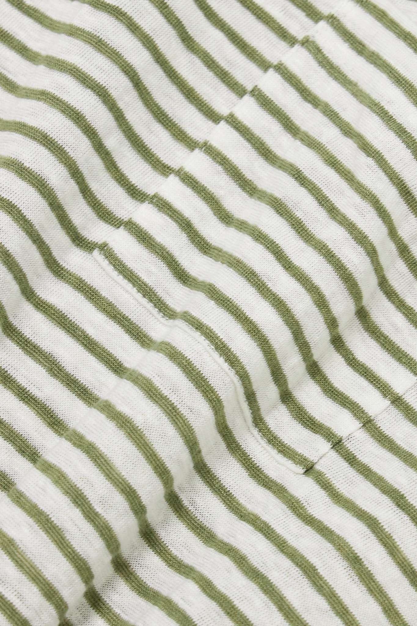 + NET SUSTAIN striped organic linen-jersey T-shirt - 5