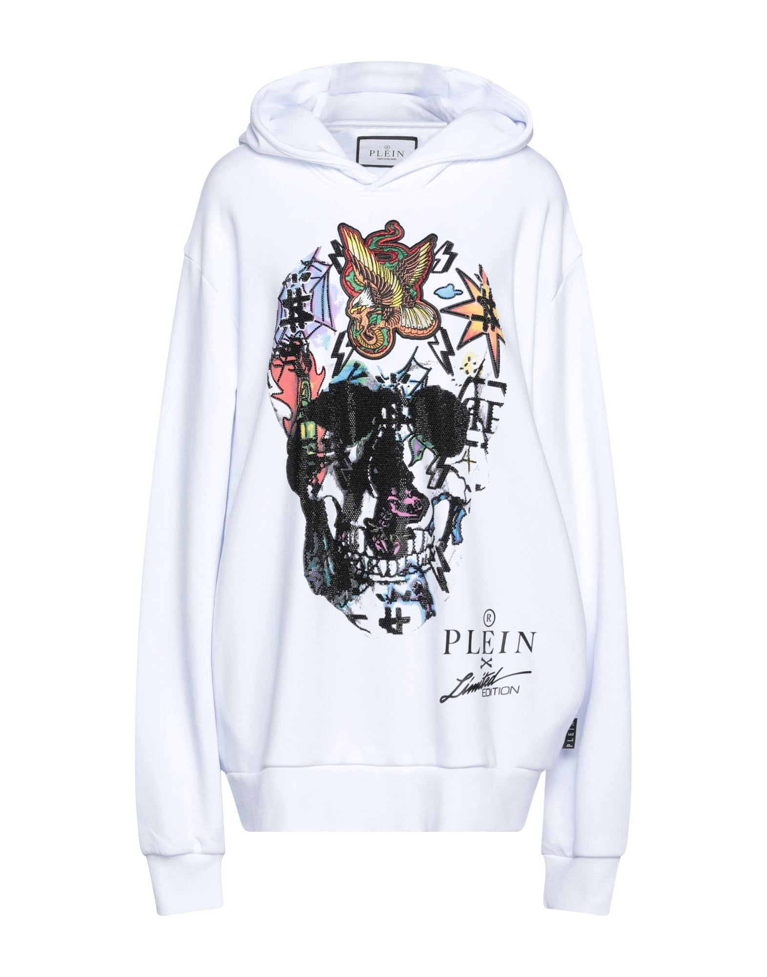 White Women's Hooded Sweatshirt - 1