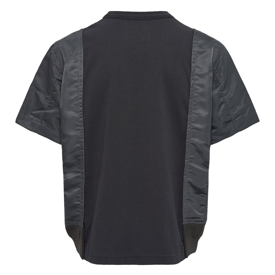 Nylon Twill X Cotton Jersey T-Shirt - 2
