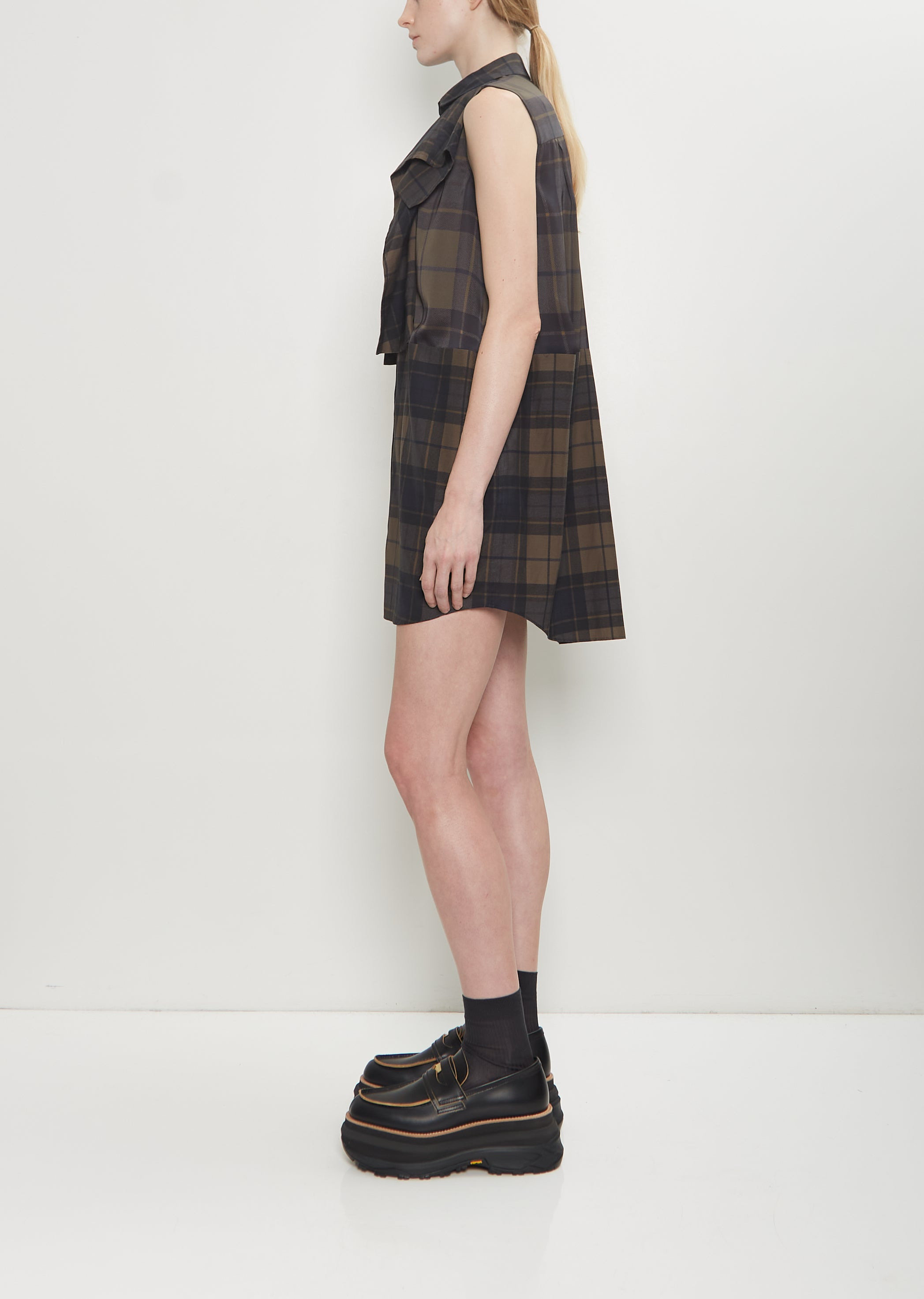 Plaid Mini Dress - 2
