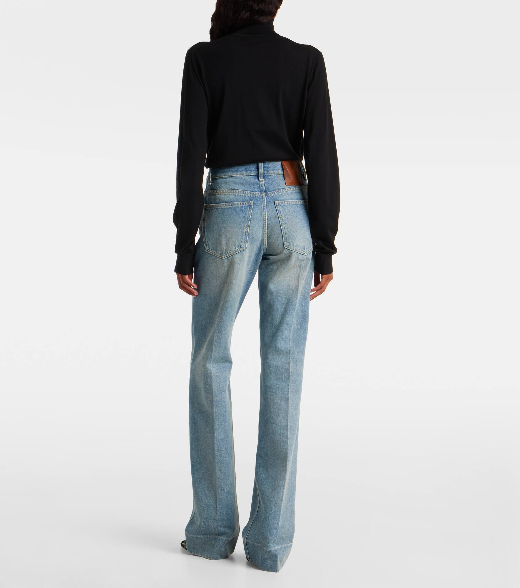 Low-rise wide-leg jeans - 3