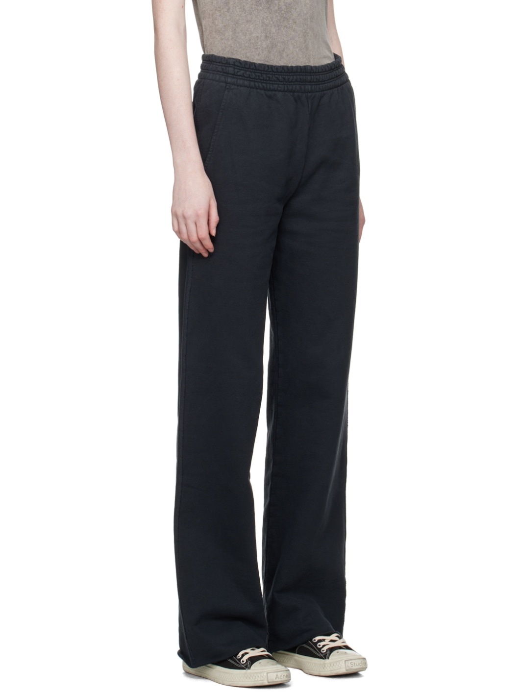 Black Printed Sweatpants - 2