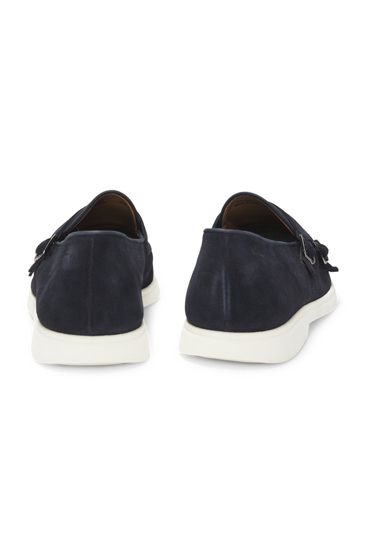 SUEDE MONK SHOE WITH CONTRAST OUTSOLE - 5