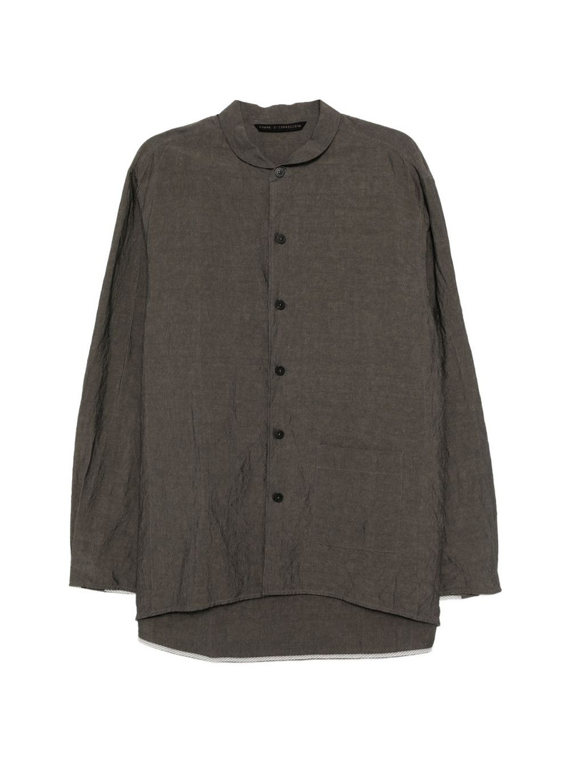 crinkled-finish shirt 1