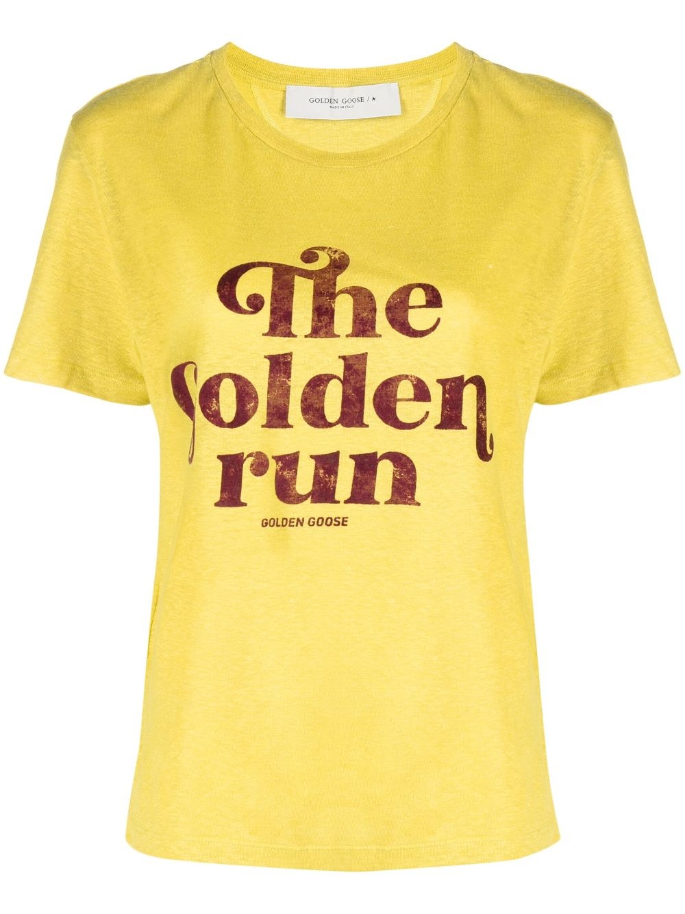 The Golden Run linen T-shirt - 1