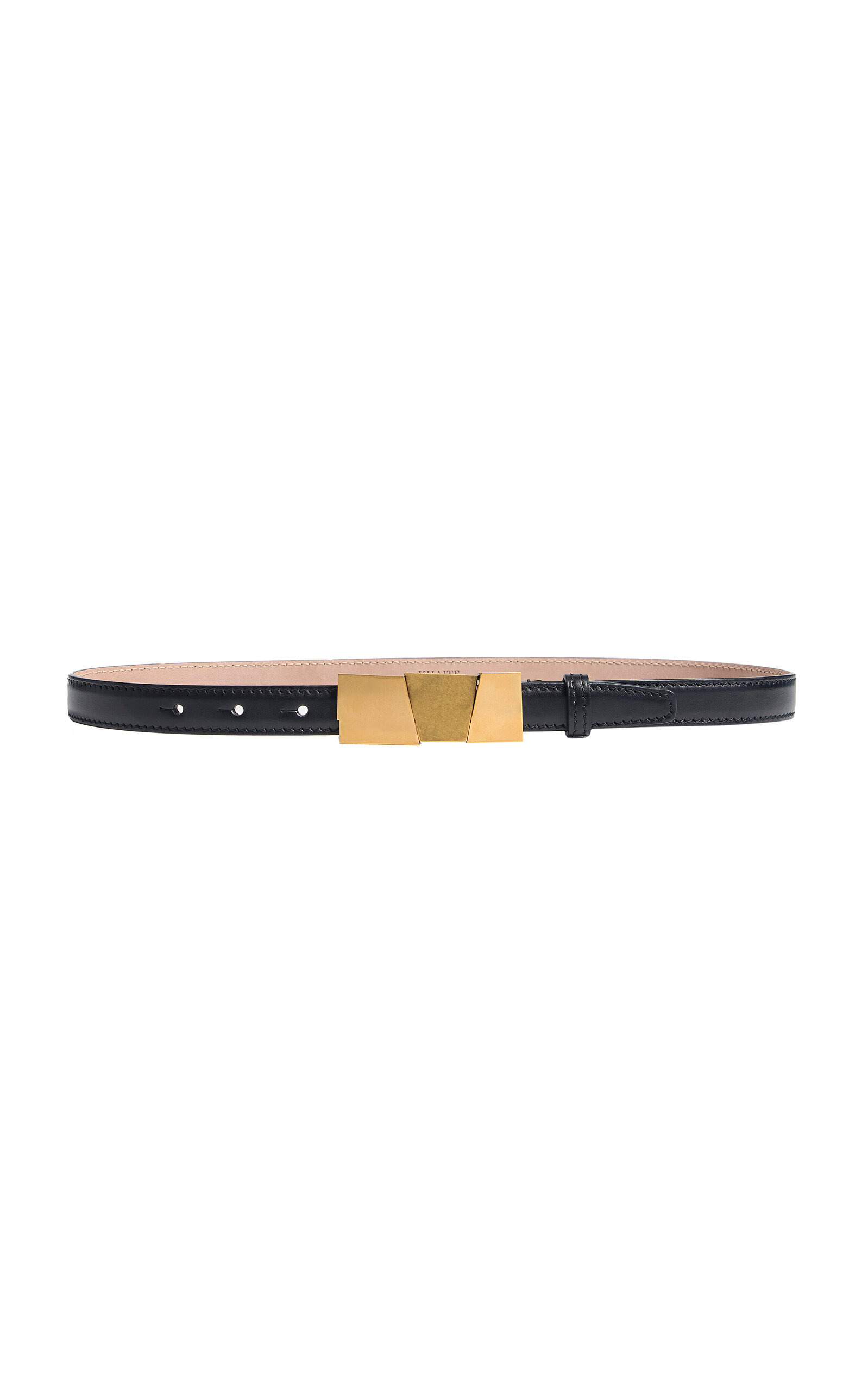 Axel Antique Gold Leather Belt gold - 1