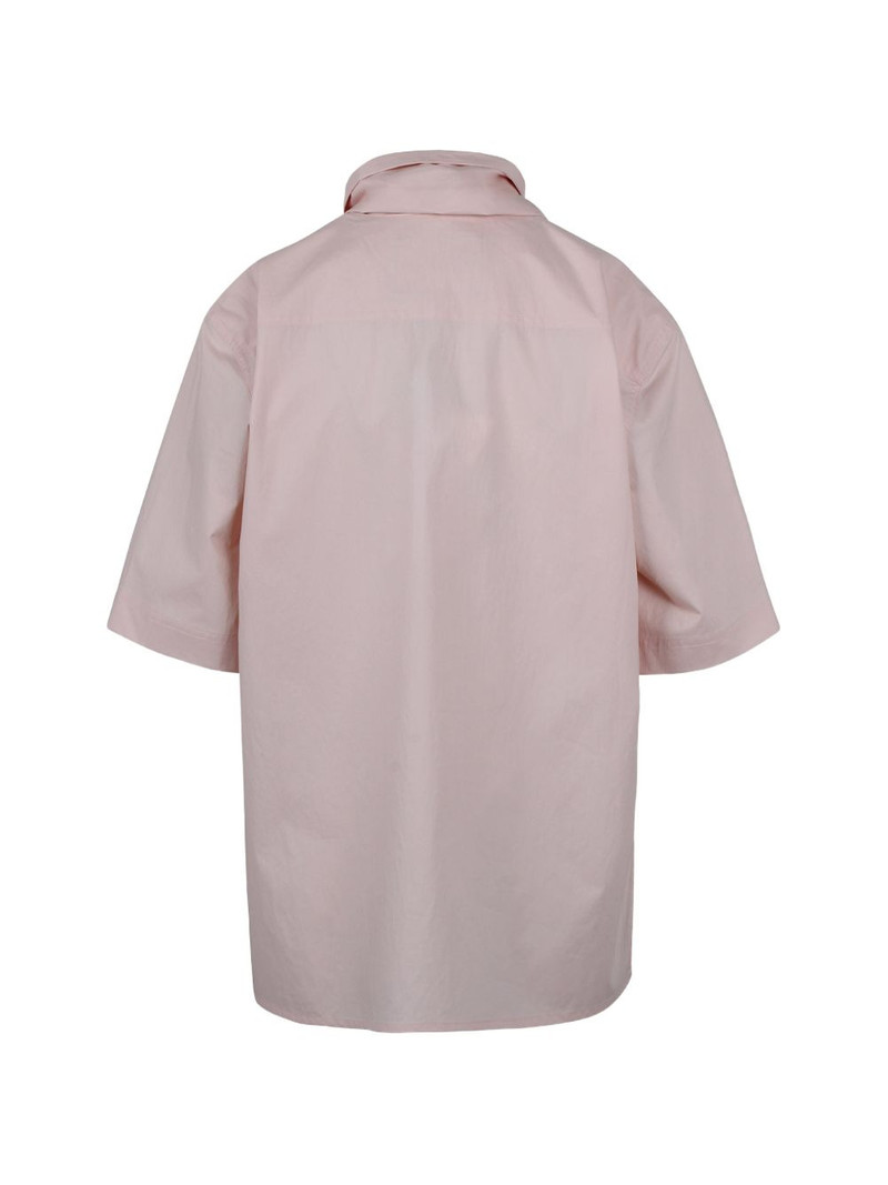 Plan C scarf-embellished shirt outlook