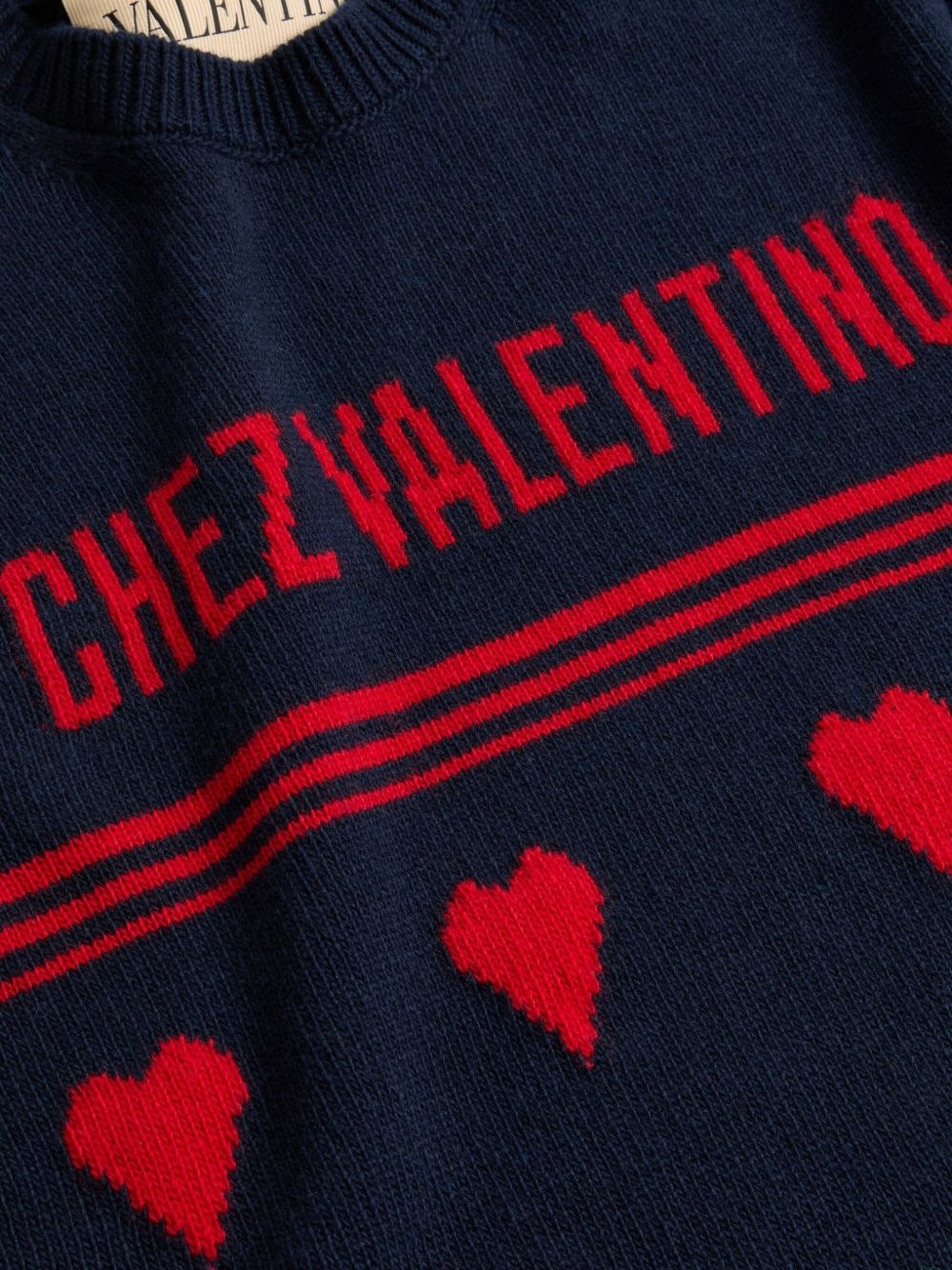 heart motif text sweater - 6
