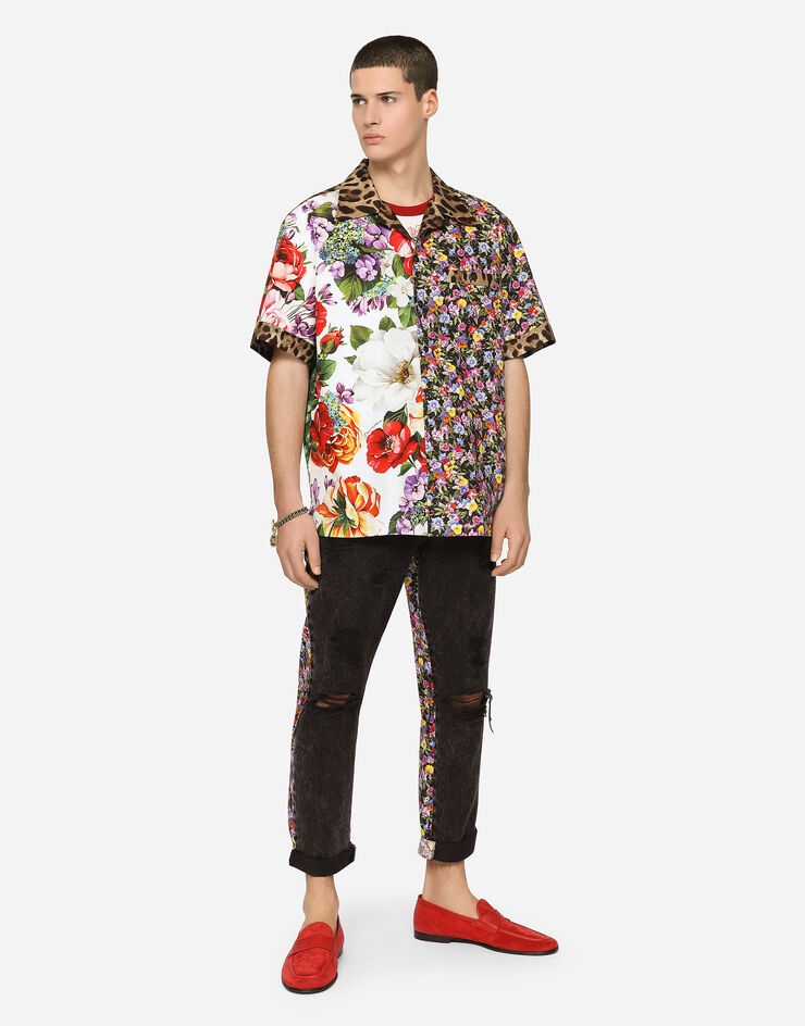Floral-print cotton Hawaiian shirt - 2