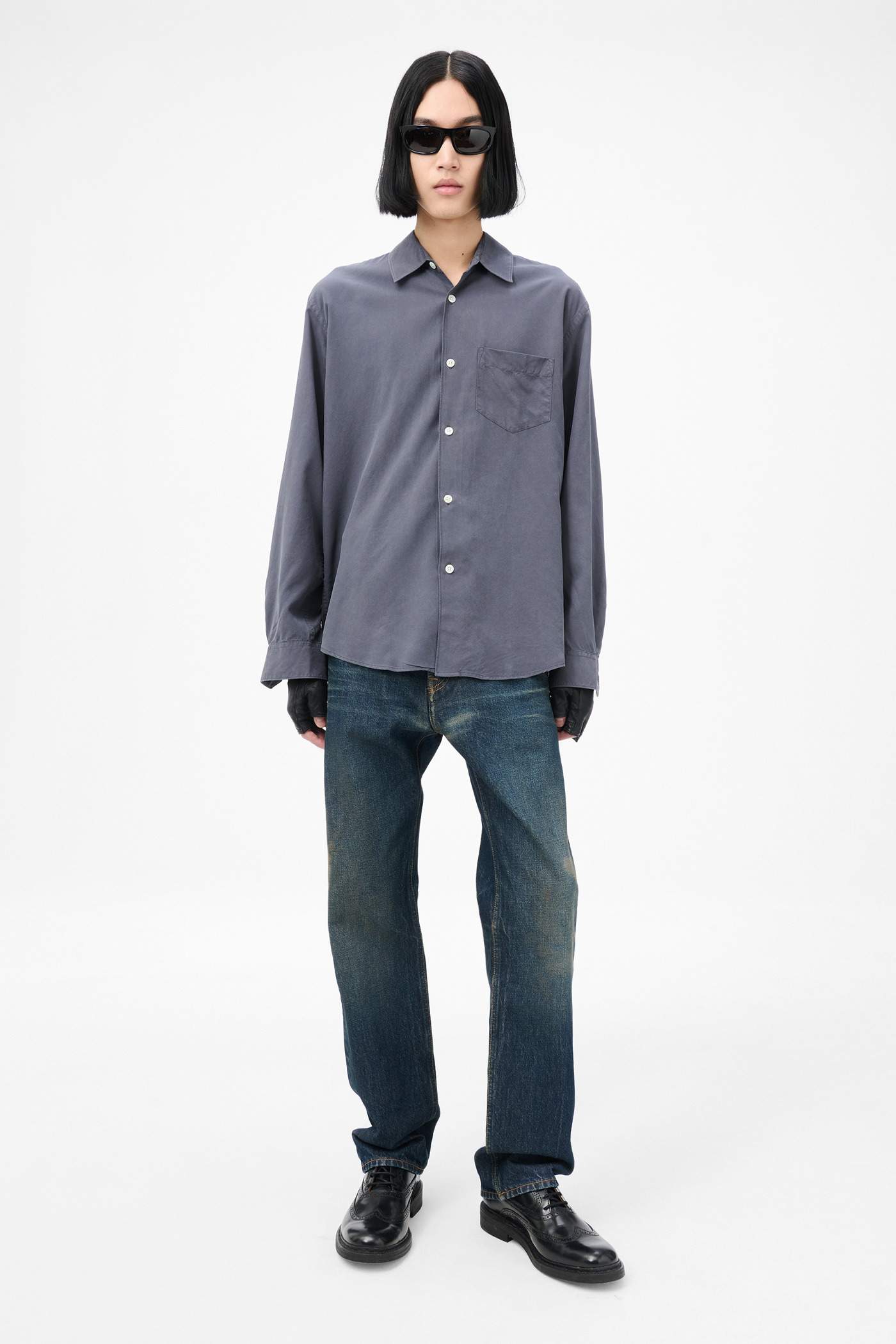 Initial Shirt Vintage Blue - 2