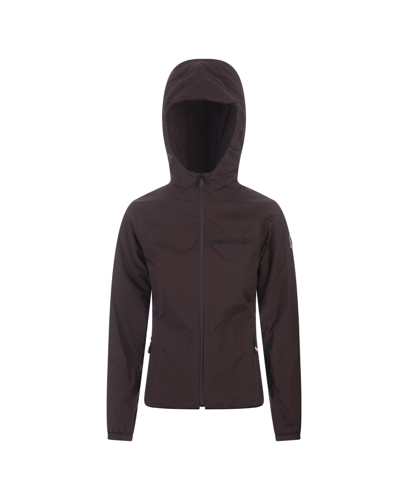 Mietres Hooded Jacket In Dark Brown - 1