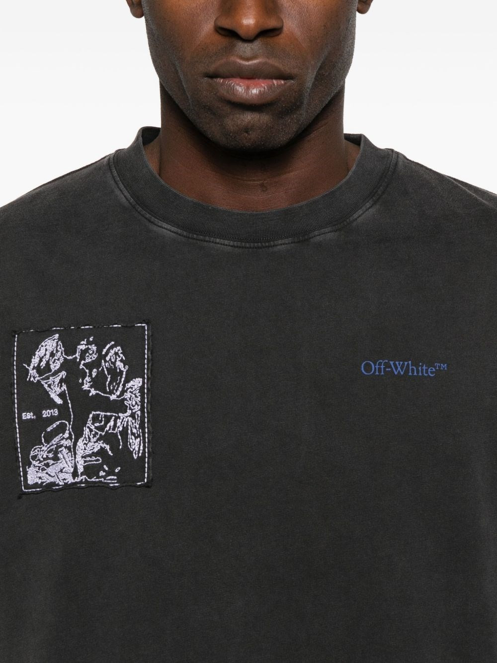 Faded Painting Skate cotton t-shirt - 4