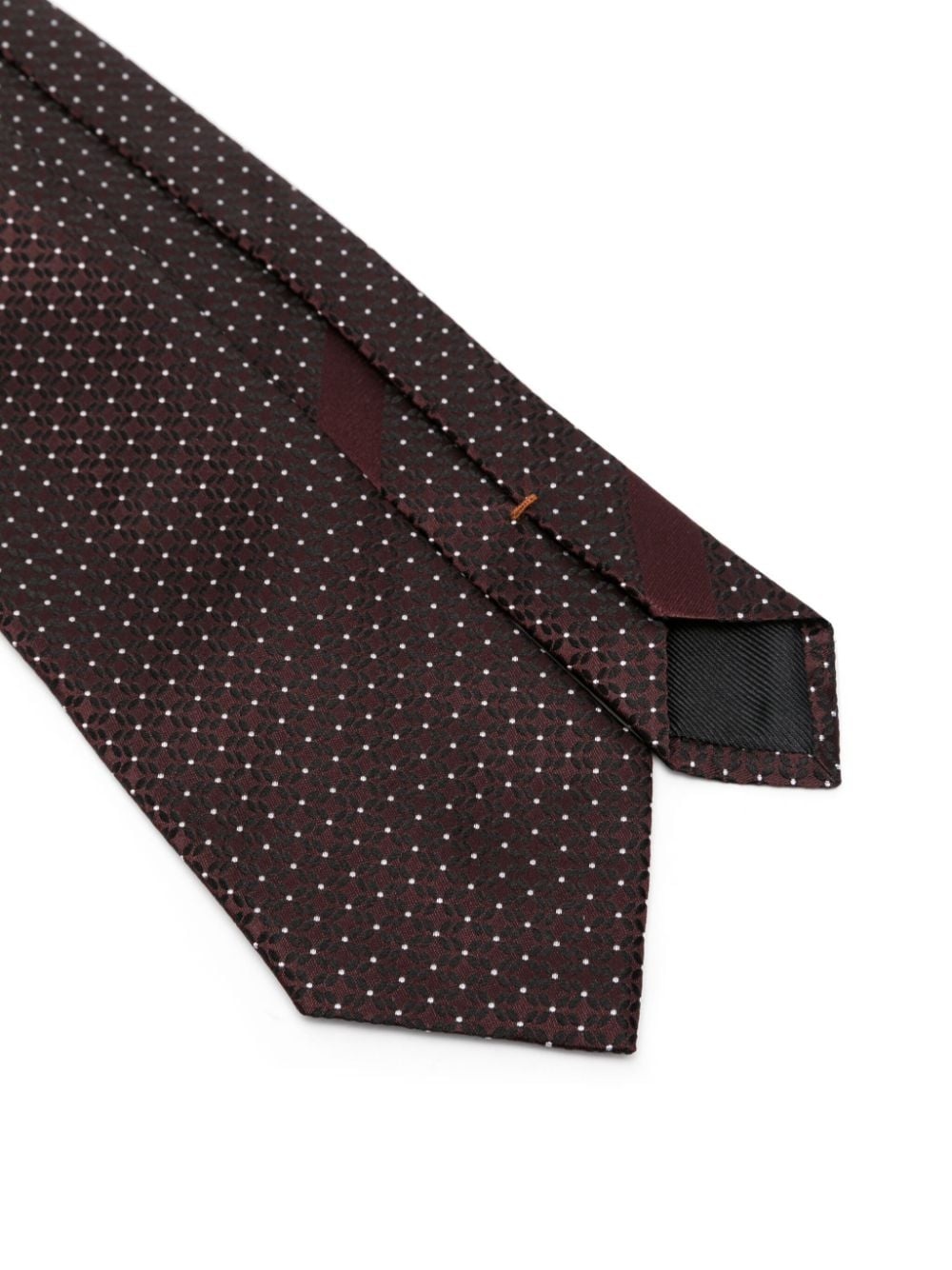 polka dot print tie - 2