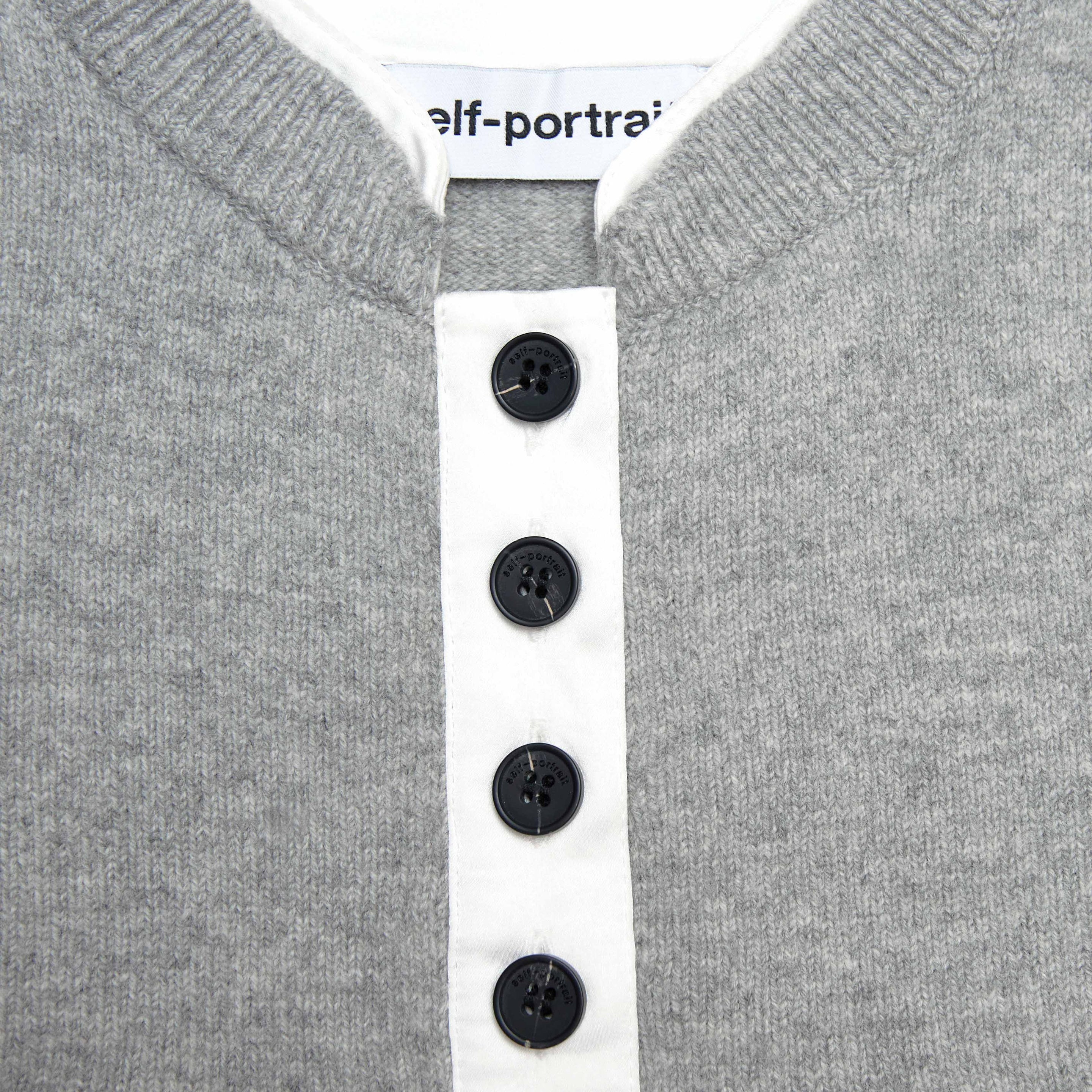 Grey Short Sleeve Knit Top - 5