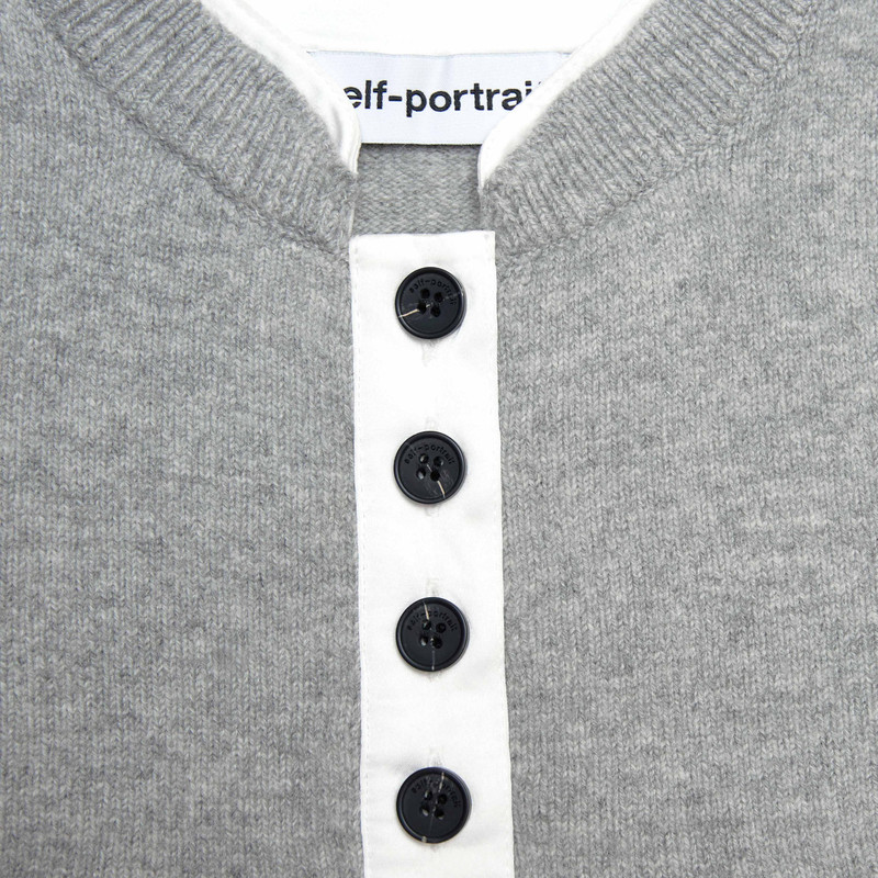 Grey Short Sleeve Knit Top 5