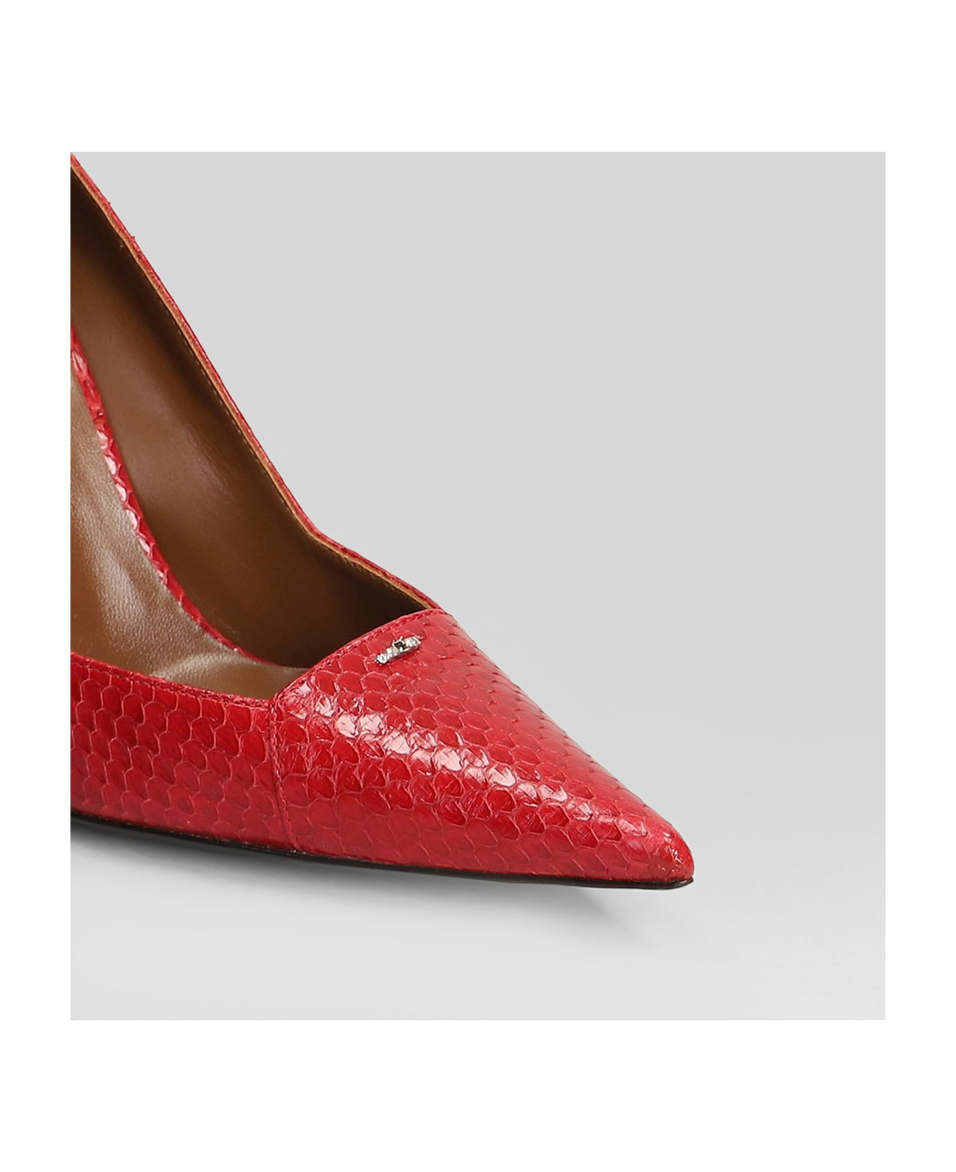Raquel 105 Pumps In Red Leather - 5