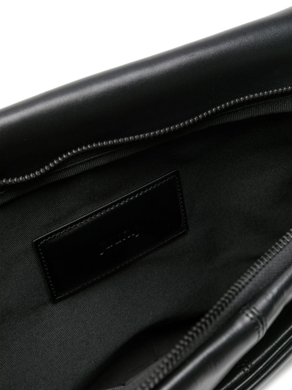 logo-lettering leather shoulder bag - 4