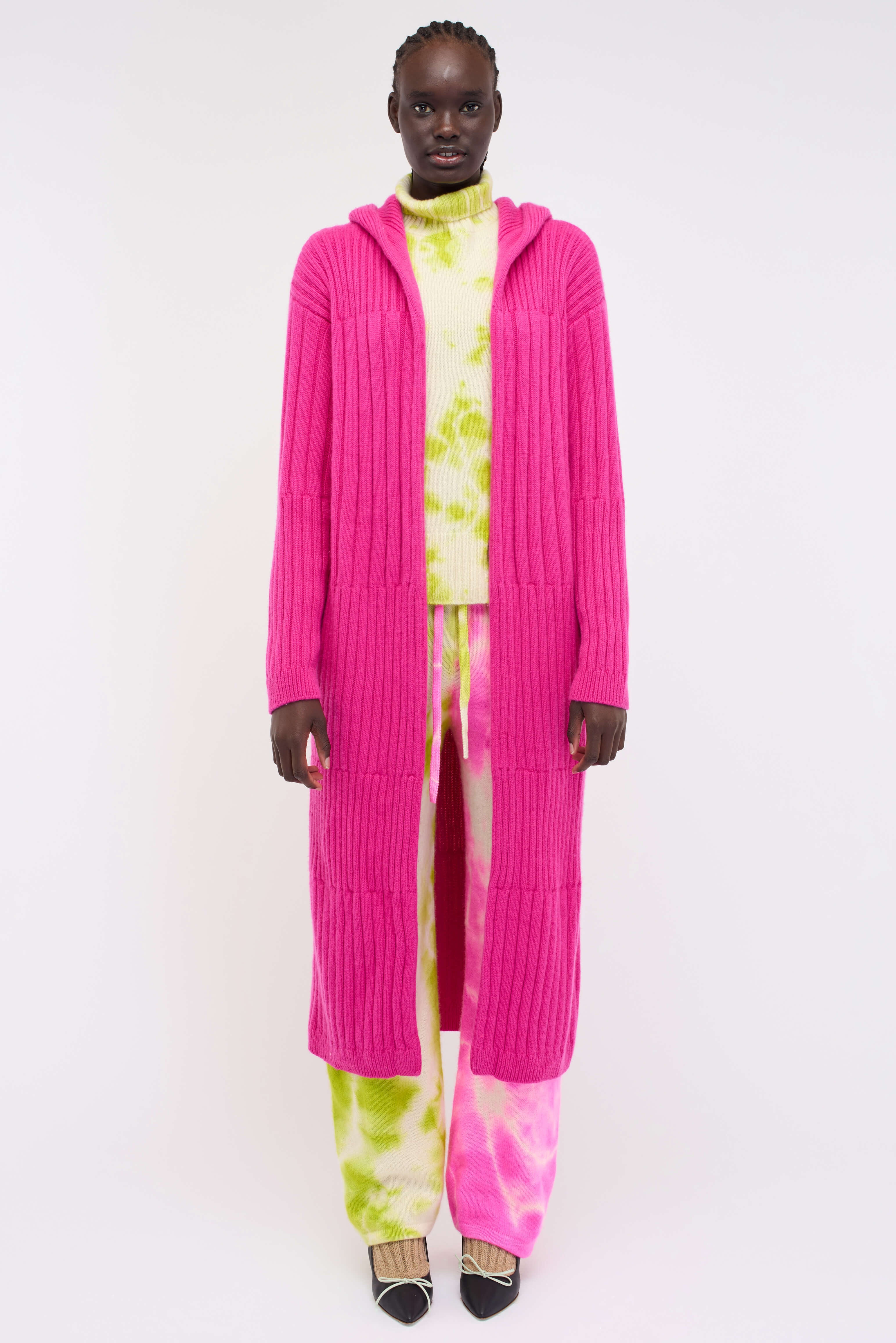 WOMEN'S HOODED WRAP COAT - 3