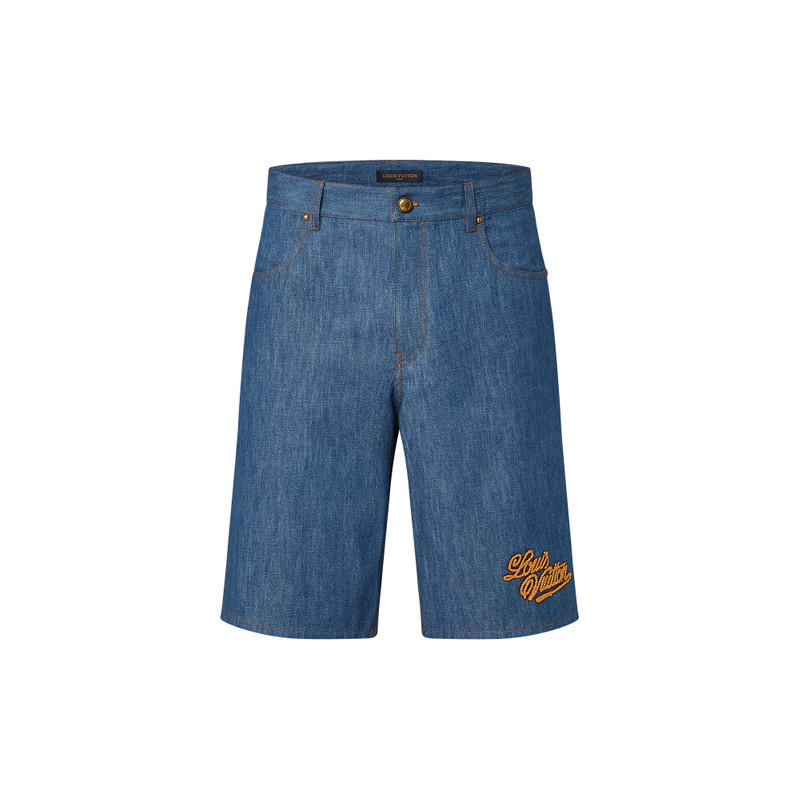 Cotton Chambray Shorts - 1