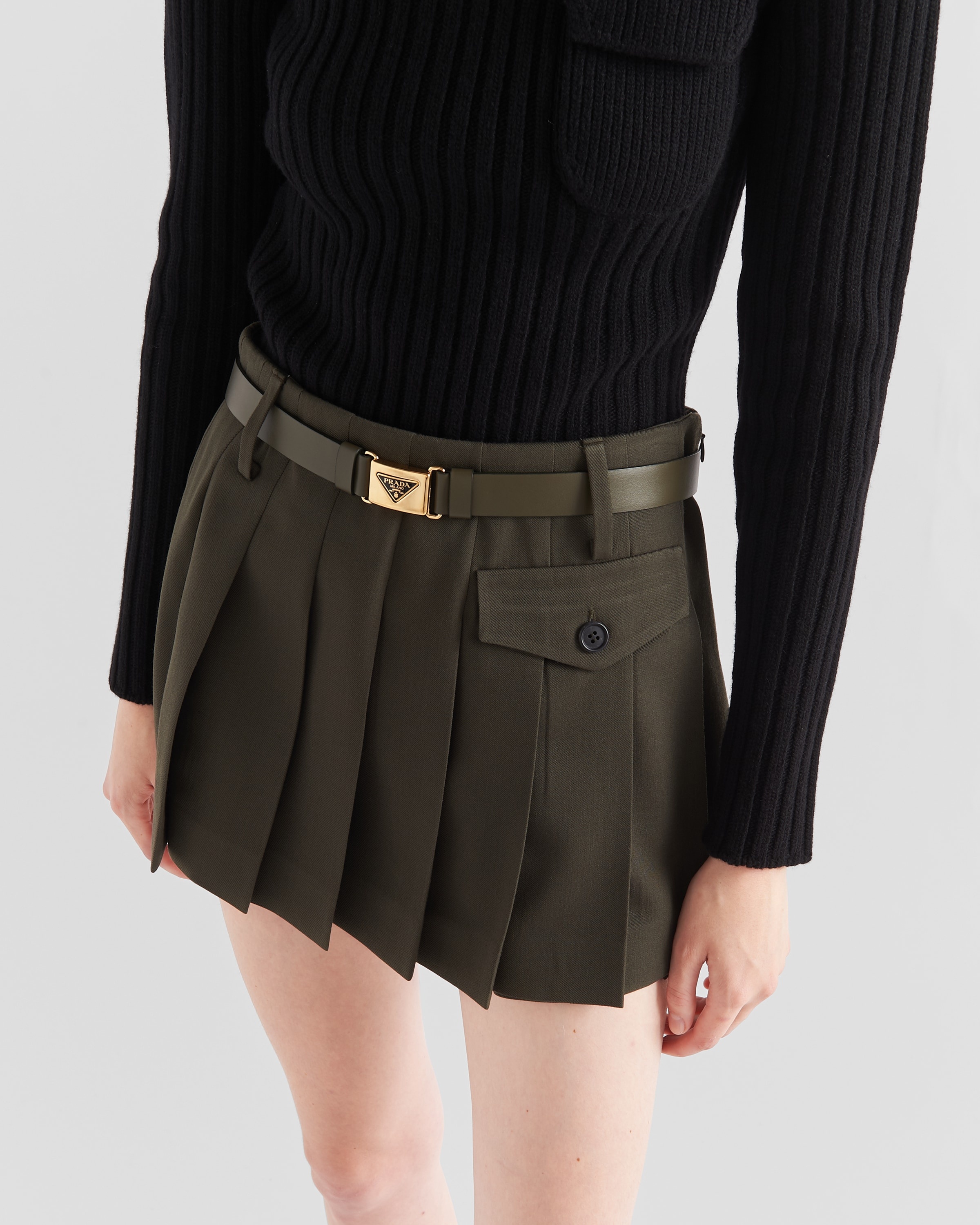 Gabardine miniskirt - 4