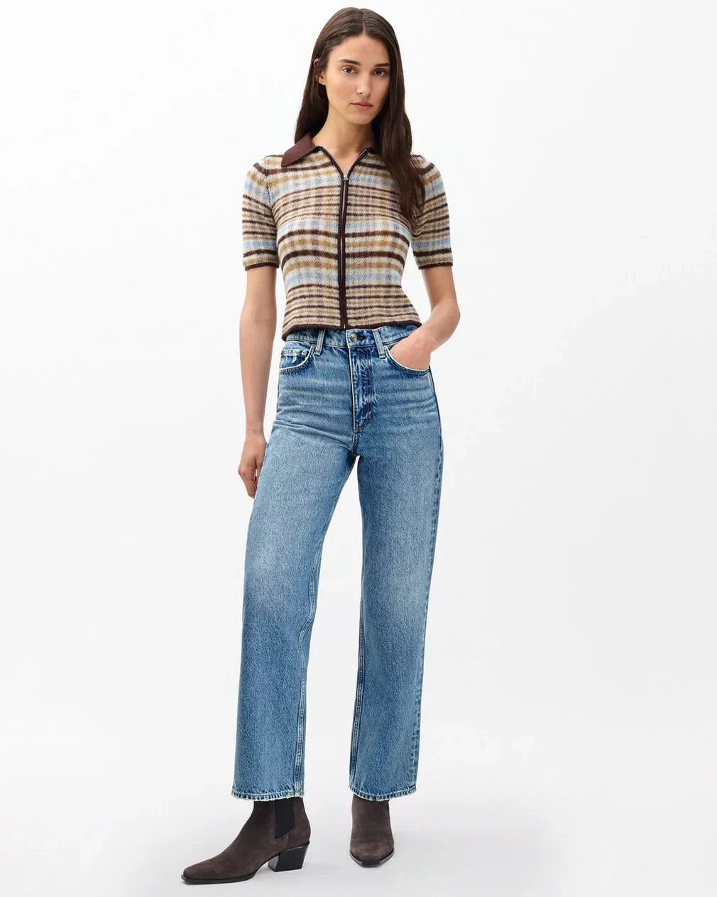 Shea High-Rise Ankle Straight Jeans - 3
