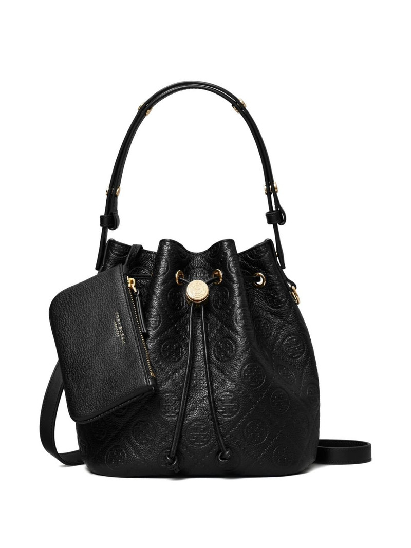 T-Monogram textured bucket bag 7