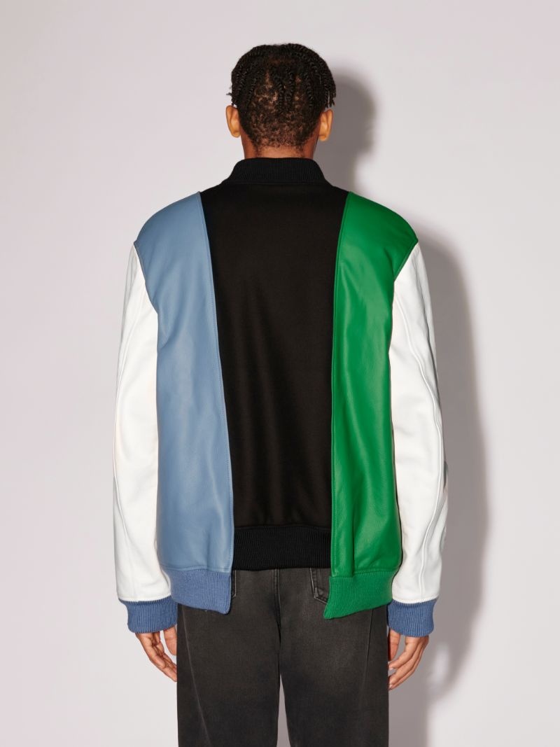 layered varsity jacket - 4