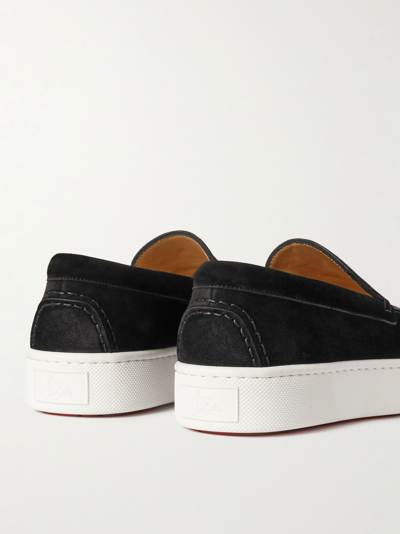 Paqueboat Suede Penny Loafers Black - 4